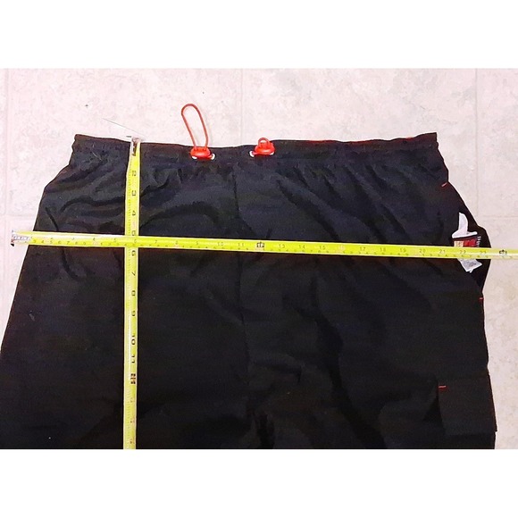 New York Classics Black Red Fleece Lined Nylon Snowpants Mens 18 Reversible - Picture 6 of 8